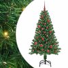 vidaXL Dirbtinė Kalėdų eglutė Žalia 150 cm PVC ir Plienas ir Plastikas