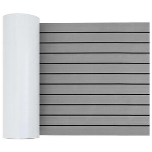 vidaXL Valties kilimėlis &Scaron;viesiai pilka ir juoda 240 x 60 cm EVA