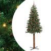 vidaXL Lieknas Kalėdų eglutė Žalia 210 cm PVC ir kietasis pu&scaron;ų medis