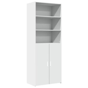 vidaXL Komoda, baltos spalvos, 70x42,5x185cm, apdirbta mediena