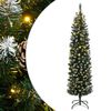 vidaXL Dirbtinė siaura Kalėdų eglutė, 300 LED, 210cm