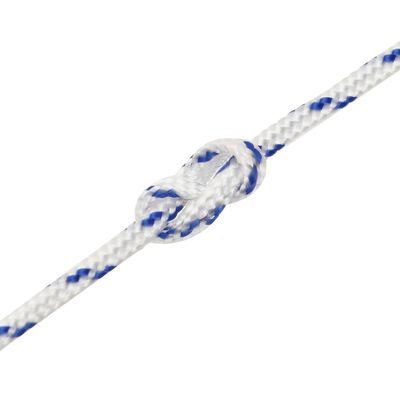 vidaXL Valties virvė, baltos spalvos, 2mm, 25m, polipropilenas