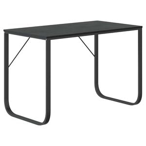vidaXL Kompiuterio stalas, juodos spalvos, 110x60x73cm, MDP