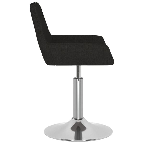 vidaXL Baro taburetė, juodos spalvos, audinys