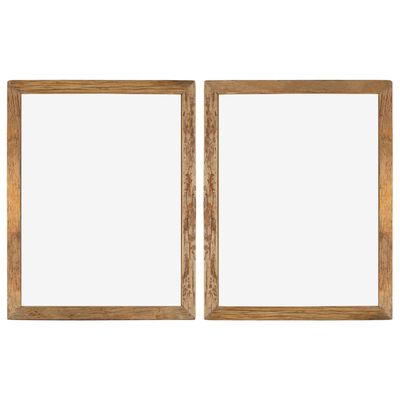 vidaXL Nuotraukų rėmeliai, 2vnt., 90x70cm, medienos masyvas ir stiklas