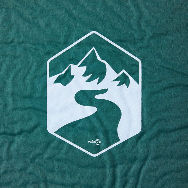 vidaXL Savaime prisipučiantis čiužinys su pagalve, žalias, vienvietis