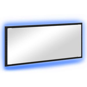 vidaXL Veidrodis Juodas ąžuolas 90 x 8,5 x 37 cm Apdirbta mediena