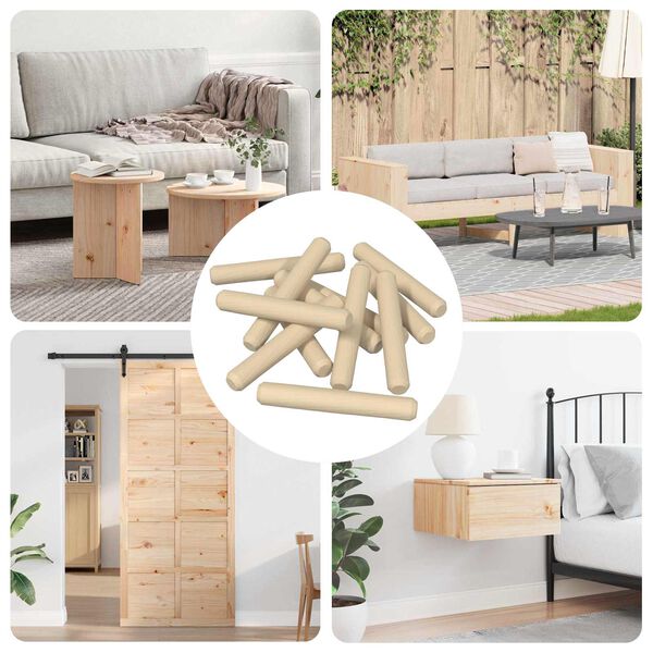 vidaXL Mediniai kai&scaron;čiai 12000 pcs Ruda Medienos masyvas