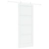 vidaXL Slankios durys Balta 83 x 202 cm Pu&scaron;ies medienos masyvas