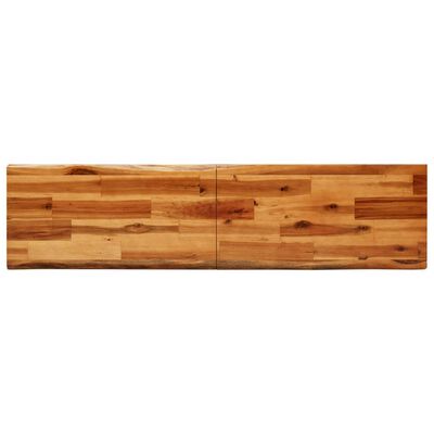 vidaXL Suoliukas su gyvu kraštu, 140cm, akacijos medienos masyvas