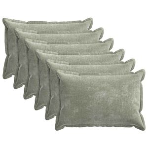 vidaXL Pagalvėlės užvalkalas 6 pcs HOUTEN Žalia 40 x 60 cm