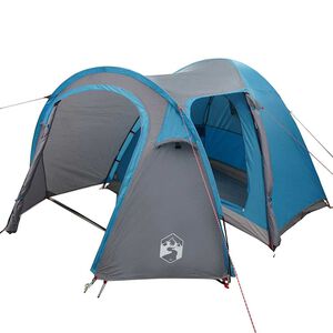 vidaXL Kupolinis palapinė Kupolas su stogu Mėlyna 384 x 254 x 170 cm