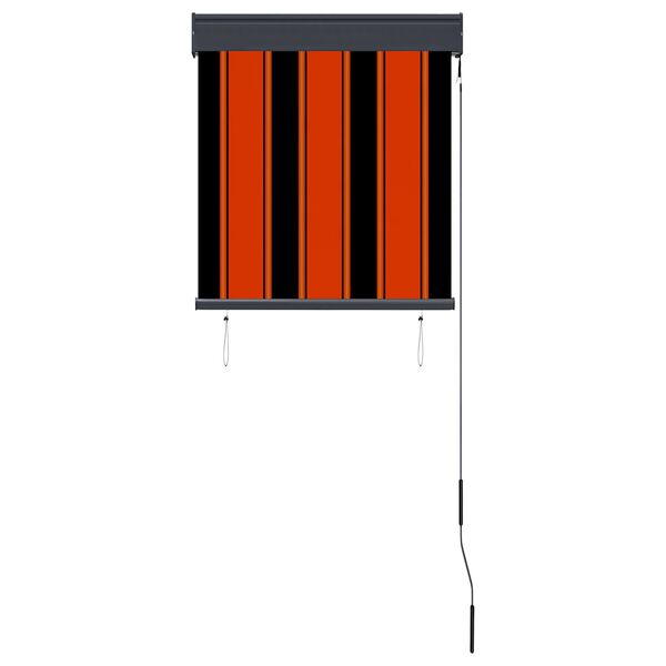 vidaXL Lauko roletas, oranžinės ir rudos spalvų, 60x250cm