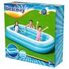 Bestway Family Pripučiamas baseinas, mėlynas ir baltas, 262x175x51cm
