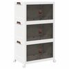 vidaXL Sukraunama daiktadėžė su ratukais, 75 L, 64x39,5x110,5 cm