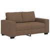 vidaXL Dvivietė sofa, ruda, 160x77x82 cm, audinys