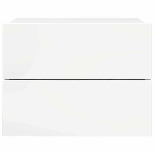 vidaXL Naktinės spintelės, 2vnt., baltos, 40x30x30cm, apdirbta mediena