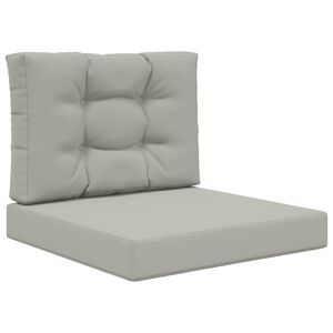 vidaXL Lauko sofa pagalvėlė 2 pcs Pilka Poliesteris