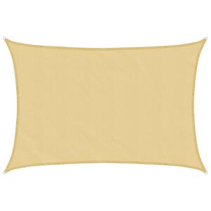 vidaXL Burė nuo saulės, smėlio, 2,5x2m, 100% oksfordo poliesteris