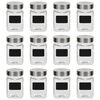 vidaXL Stikliniai indai su lipdukais, 12 vnt., 300 ml