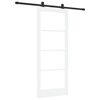 vidaXL Slankios durys ORKDAL 83 x 202 cm Balta ir juoda