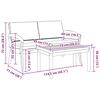 vidaXL Bistro komplektas 2 pcs Ruda Akacijos medienos masyvas