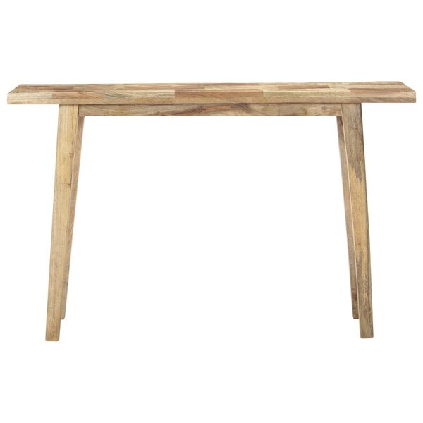 vidaXL Konsolinis staliukas, 120x35x75cm, neapdorota mango mediena