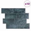 vidaXL Metro plytelė 10 pcs Mėlyna žalia 29.4 x 21.4 cm