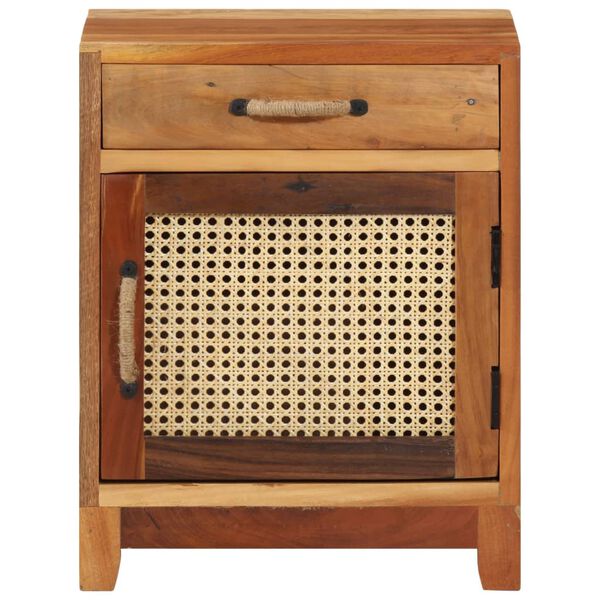 vidaXL Naktinė spintelė, 40x30x50cm, perdirbtos medienos masyvas