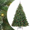 vidaXL Dirbtinė Kalėdų eglutė su 300 LED Žalia 210 cm PE ir PVC