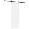 vidaXL Slankios durys ORKDAL 83 x 232 cm Pu&scaron;ies medienos masyvas Balta