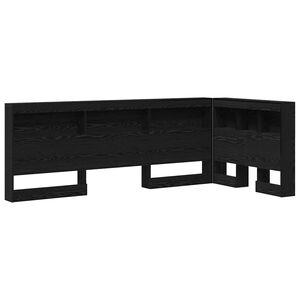 vidaXL Saugojimo galvos atlo&scaron;as Juodas ąžuolas 80 cm Apdirbta mediena