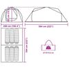 vidaXL Šeimos palapinė, žalia, šešiavietė, tunelinė, atspari vandeniui