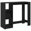 vidaXL Baro stalas 124 x 46 x 103.5 cm Apdirbta mediena Juodas ąžuolas