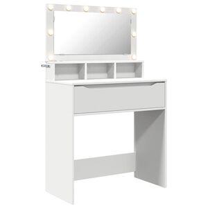 vidaXL Miegamojo persirengimo stalai Balta 80 x 39,6 x 135 cm