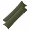 vidaXL Pagalvėlės užvalkalas 2 vnt. ALMELO Žalia 40 x 145 cm mančester