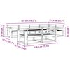 vidaXL Lauko sofos komplektas 7 pcs Natūrali Kietos akacijos mediena