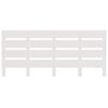 vidaXL Galvūgalis, baltos spalvos, 140x3x80cm, pu&scaron;ies medienos masyvas