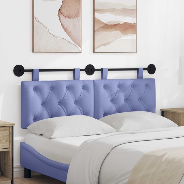 vidaXL Kabantysis galvūgalis Džinsinės mėlynos 130 x 55 x 7 cm audinys