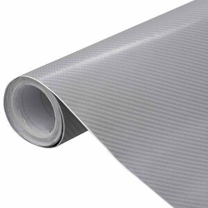 vidaXL 4D Automobilio plėvelės, 2vnt., sidabrinės, 100x150cm+50x150cm