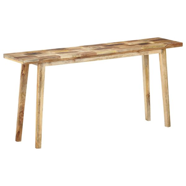 vidaXL Konsolinis staliukas, 160x35x75cm, neapdorota mango mediena