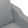vidaXL Dvivietė sofa, &scaron;viesiai pilkos spalvos, 120cm, audinys