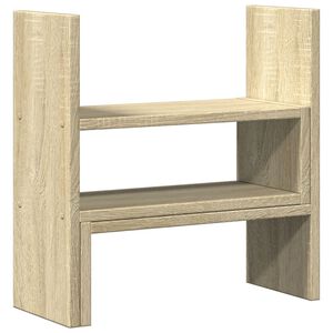 vidaXL Ra&scaron;omojo stalo lentyna, ąžuolo, 40x17x41cm, apdirbta mediena