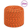 vidaXL Valties virvė, oranžinės spalvos, 8mm, 25m, polipropilenas
