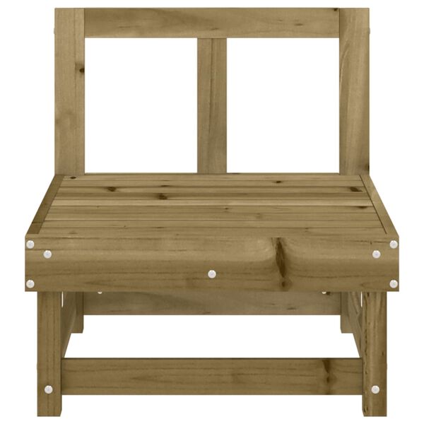 vidaXL Vidurinė sodo sofos dalis, impregnuota pu&scaron;ies mediena