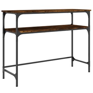 vidaXL Konsolinis staliukas, dūminio ąžuolo, 100x35,5x75cm, mediena