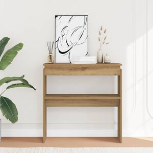 vidaXL Konsolinis staliukas, artisano ąžuolo, 80x30x80cm, mediena
