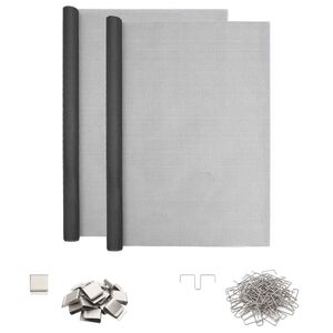 vidaXL &Scaron;viesos &scaron;achtos dangtis su spaustukais 2 vnt. 70 x 190 cm Pilka