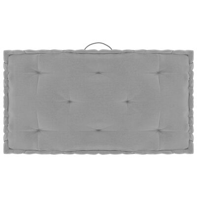 vidaXL Grindų/paletės pagalvėlės, 5vnt., pilkos spalvos, medvilnė