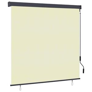 vidaXL Roletas Kreminė 180 x 250 cm Audinys ir aliuminis